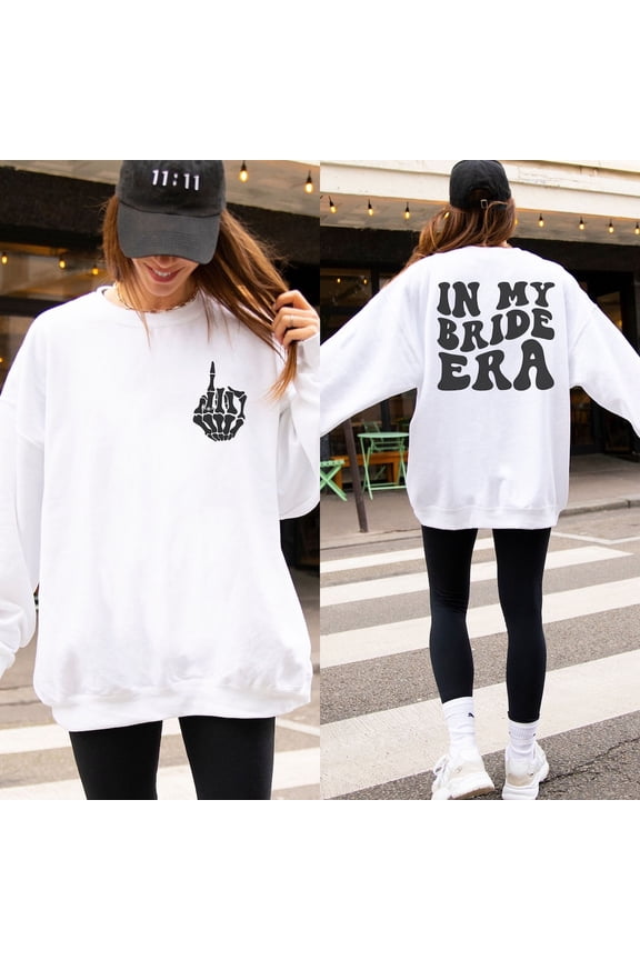 In My Bride Era Sweatshirt, Retro Bride Sweatshirt, Future Mrs Sweater, Bride, Fiancee Crewneck, Engagement, Bridal Shower All Size S-5Xl