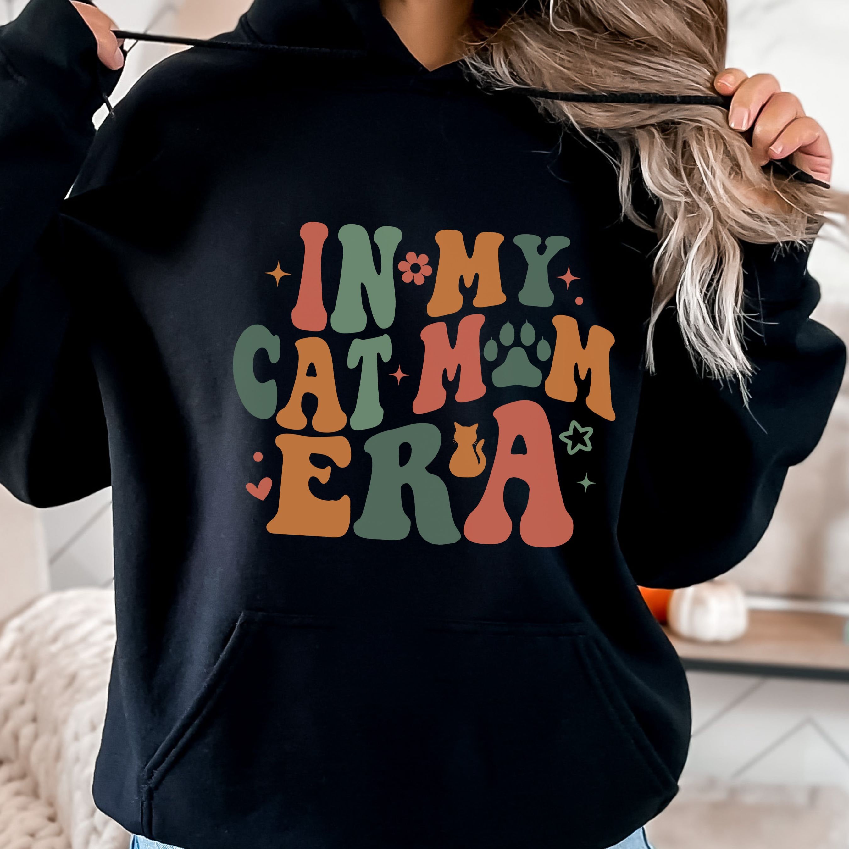 In My Cat Mom Era Sweatshirt, Cat Mama Shirt, Funny Mom Gift | Cat Mom ...