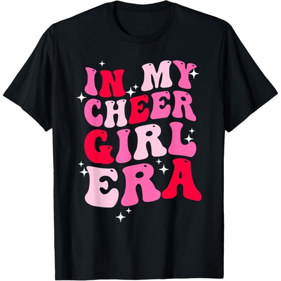 In My Cheer Girl Era Groovy Cheerleader Cheerleading Girl T-Shirt mens t shirt，black，women，funny，misfits，men，journey