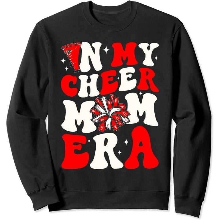 IN MY CHEER GRANDMA ERA AB RHINESTONE BLACK HOODED SWEATSHIRT W/AB