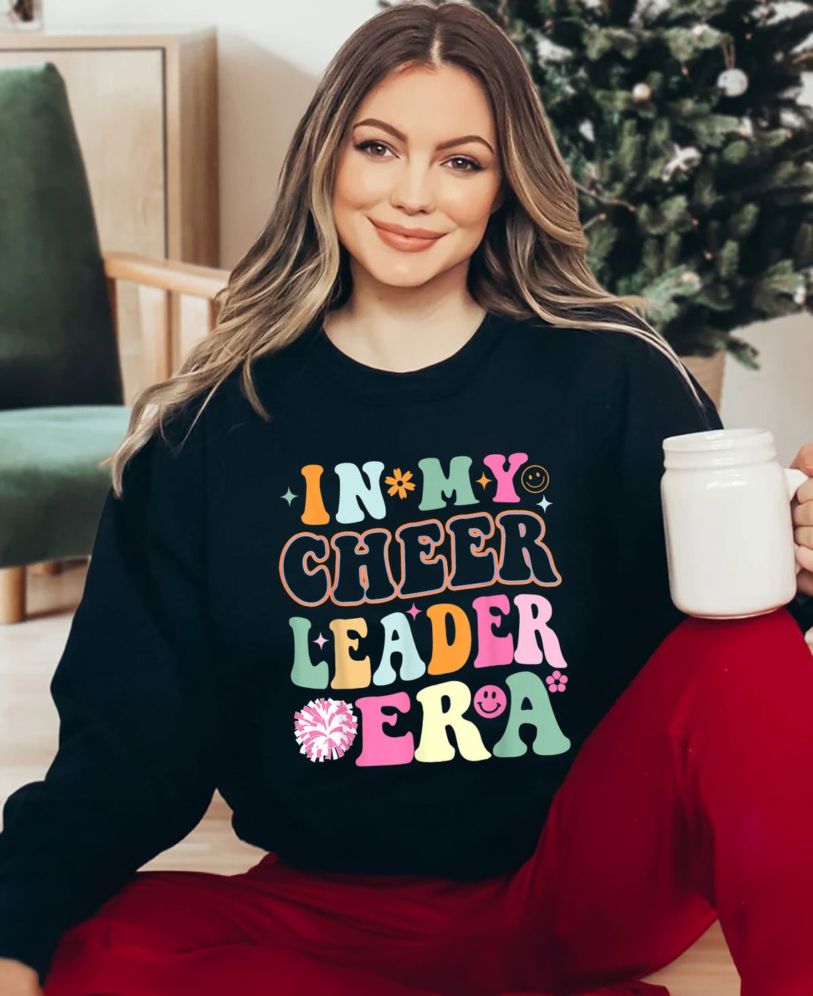 In My Cheerleader Era Trendy Cheerleading Football, Cheerleader Hoodie