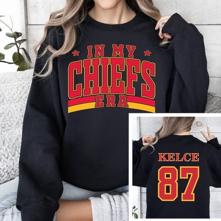 In My Chiefs Era Football Kelce 87 Crewneck Sweatshirt