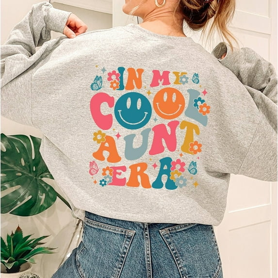 In My Cool Aunt Era Sweatshirt, Aunt Hoodie, In My Aunt Sweater, Retro Aunt Sweatshirt, Gift For Aunt Sweatshirt, Funny Aunt Sweater, Auntie