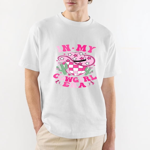 In My Cowgirl Era Groovy Cute Western Rodeo Cowgirls T-Shirt,OdeJous Funny Clothing White L