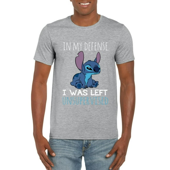 In My Defense I Was Left Unsupervised Funny Sarcasm Humor T-Shirt, for men & women, up to size 5XL