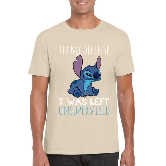 In My Defense I Was Left Unsupervised Funny Sarcasm Humor T-Shirt, for men & women, up to size 5XL
