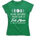 thumbnail image 1 of In My Defense There Was A Full Moon And I Was Left Unsupervised Women's Tee Shirt, 1 of 4