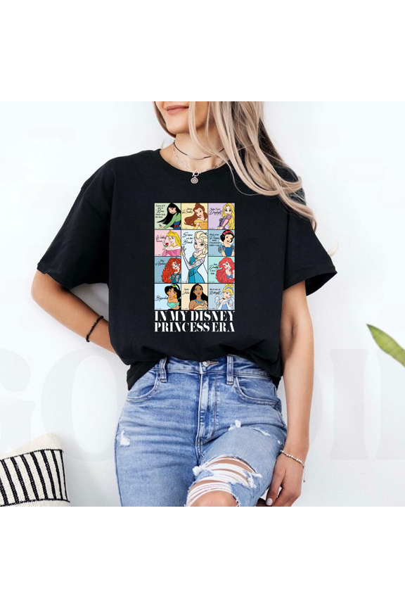 In My Disney Princess Era Girls Trip Matching Birthday T-Shirt All Size S-5XL