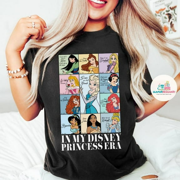 In My Disney Princess Era T-shirt, Disney Girls Trip shirts, Princess Matching Tee, Princess Birthday shirts, Disney Family Trip shirts