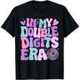 thumbnail image 1 of In My Double Digits Era Retro 10 Year Old 10th Birthday Girl T-Shirt, 1 of 4