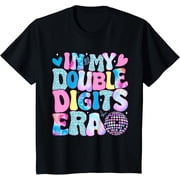 In My Double Digits Era Retro 10 Year Old 10th Birthday Girl T-Shirt