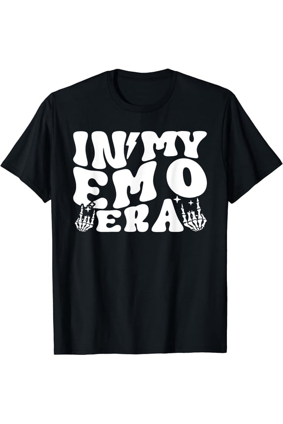 In My Emo Era Funny 90s Kids 90s Babies Millenials Teenagers T-Shirt, Unisex T-Shirt