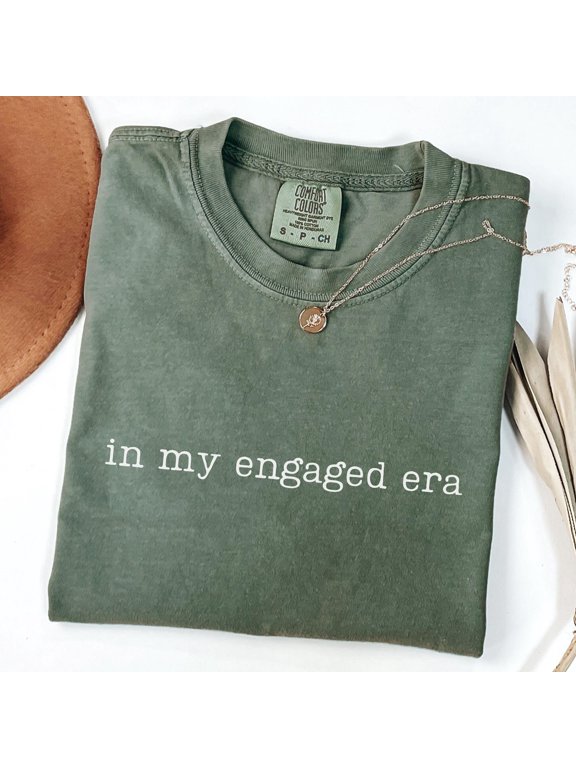 In My Engaged Era Shirt Engaged Tshirt Engagement Gift Fiancee Shirt Bridal Shower Tee