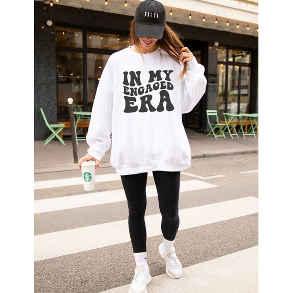 In My Engaged Era Sweatshirt, Retro Bride Sweatshirt, Future Mrs Sweater, Bride, Fiancee Crewneck, Engagement, Bridal Shower All Size S-5Xl