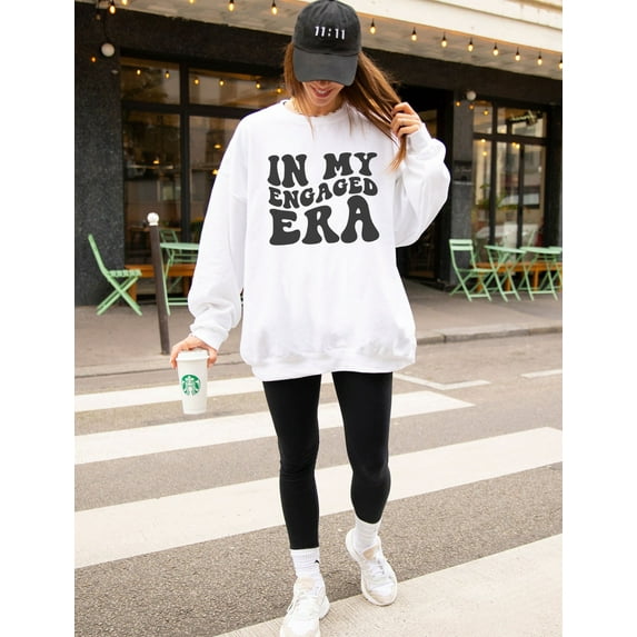 In My Engaged Era Sweatshirt, Retro Bride Sweatshirt, Future Mrs Sweater, Bride, Fiancee Crewneck, Engagement, Bridal Shower All Size S-5Xl