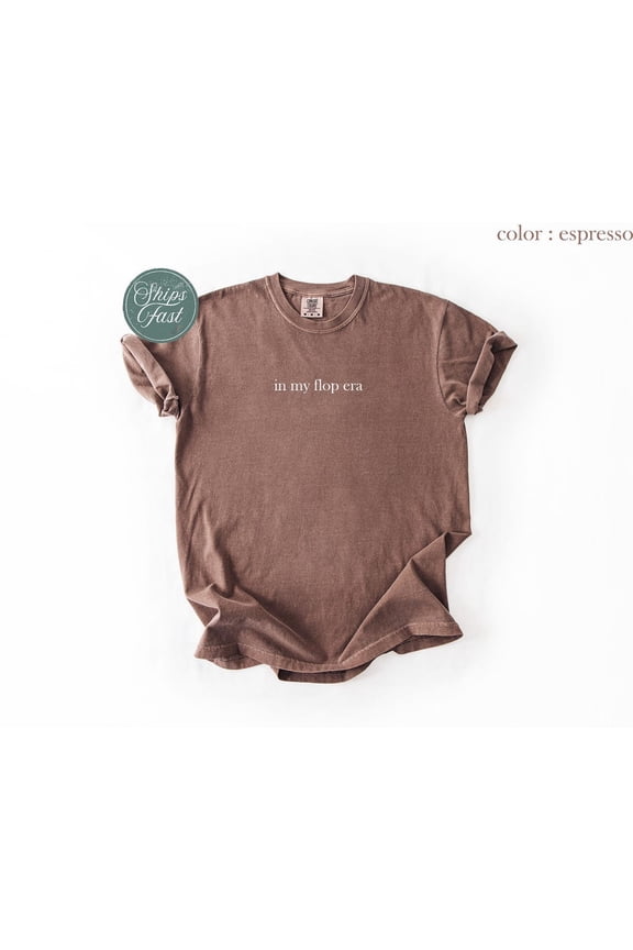 In My Flop Era Funny Sad Girl Aesthetic Viral Tiktok Trend Minimal Relatable Trendy Soft T-Shirt