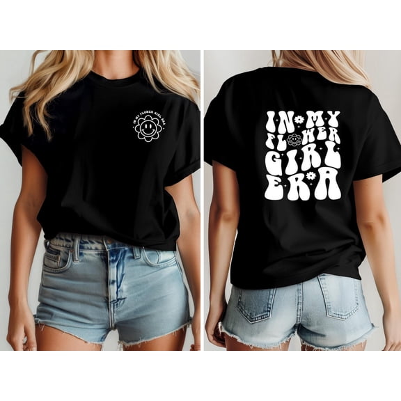 In My Flower Girl Era Shirt, Girls T-Shirt, Flower Girl Shirt, Wedding Party Shirt, Tee, Bridal Party Shirt For SWEATSHIRT All Size S-5XL