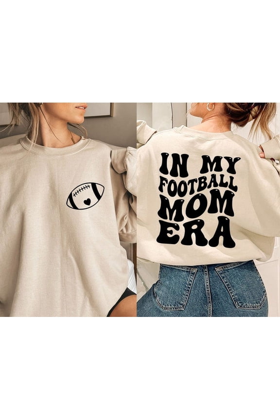 In My Football Mom Era Sweatshirt, Football Mama Sweatshirt, Retro Football Season Shirt, High School Football, Football Mom Gift