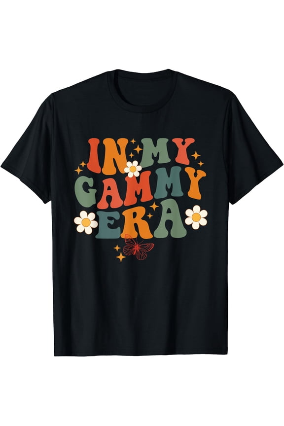 In My Gammy Era Retro Groovy Family Grandma Mother's Day T-Shirt, Unisex T-Shirt