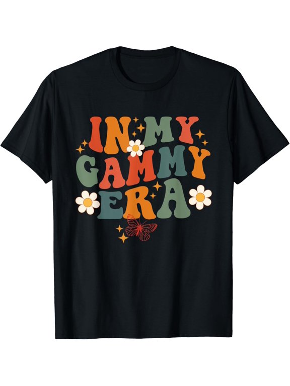 In My Gammy Era Retro Groovy Family Grandma Mothers Day T-Shirt
