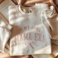 thumbnail image 1 of In My Girl Mama Era Embroidered Sweatshirt | Soft Pink Stitch Mom Aesthetic Pullover, 1 of 5