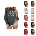 thumbnail image 1 of In My Grandma Era Sweatshirts for Women Long Sleeve Crewneck Grandma Sweatshirt Mothers Day Pullover Tops, 1 of 5