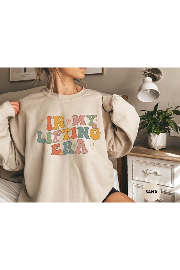 In My Lifting Era Sweatshirt Weightlifting Retro Sweater Fitness Sweat Shirt Gym Lover Powerlifting Workout Crewneck SWEATSHIRT All Size S-5XL