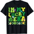thumbnail image 1 of In My Lucky Era Patricks Day Shamrock Lucky Charm Men Women T-Shirt, 1 of 3