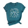 thumbnail image 1 of In My Merry Era Shirt, Christmas Coquette Bow Shirt, Christmas Lights Shirt, Christmas Gift, Girls Christmas Tee, 1 of 1