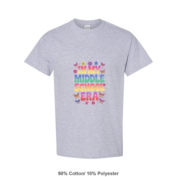 In My Middle School Era A Funny Back To School Student Saying Unisex T-Shirt, up to size 5XL
