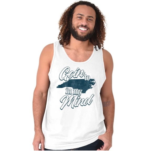 In My Mind Going to North Carolina Tank Top T Shirts Men Women Brisco Brands X