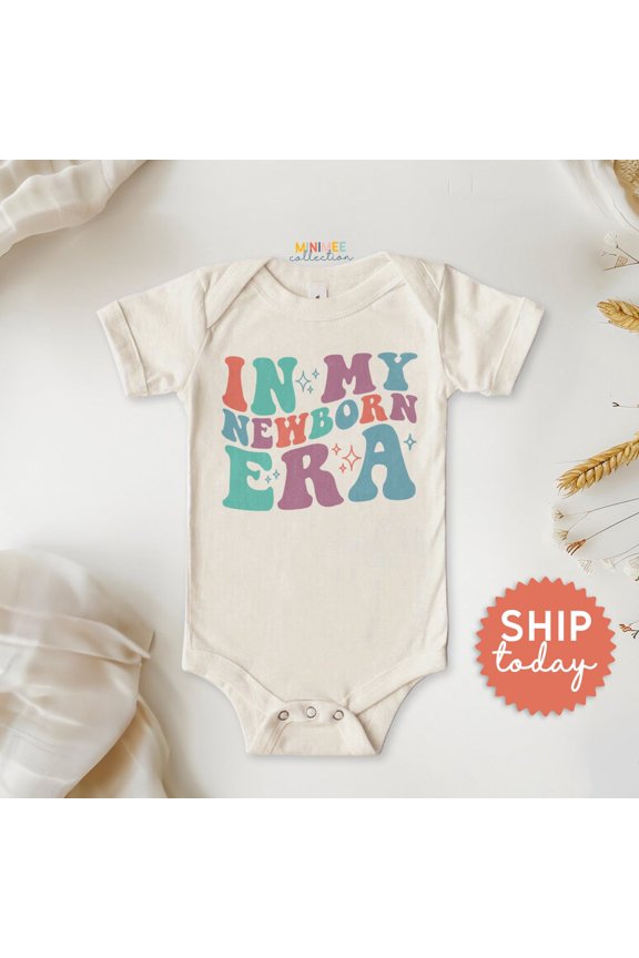 In My Newborn Era Onesies, Cute Baby Announcement Bodysuit, Funny Mother'S Day Gift, Trendy Baby Clothes, Cute Baby Onesie, BABY BODYSUIT LAT 4424