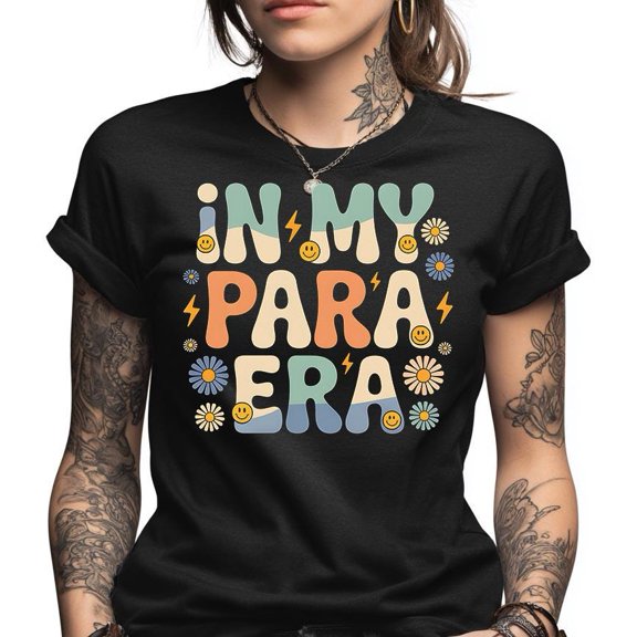 In My Para Era Shirt, Groovy Paraprofessional Gift, Retro Teacher Assistant Tee, Cute Sped Teacher Top, Classroom Aide Appreciation Gift