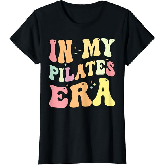 In My Pilates Era, Pilates Instructor Women With Sayings T-ShirtMen and women, Black T-shirt, size: Extra large
