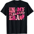 thumbnail image 1 of In My Pregnant Era Pregnancy New Mom Groovy Mother's Day T-Shirt, 1 of 4
