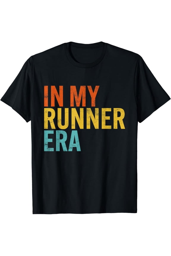 In My Runner Era Funny Running Marathon Fitness Running Dad T-Shirt