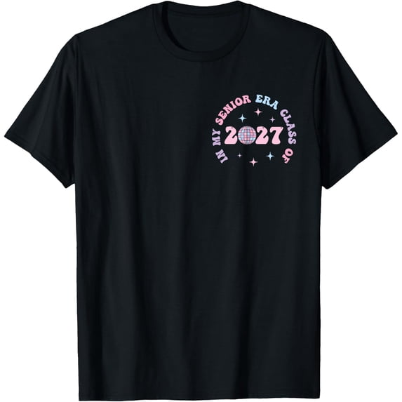 In My Senior Era Class Of 2027 Groovy Senior 2027 Graduation T-Shirt Unisex S-5XL Hot Trending Shirt Birthday Gift