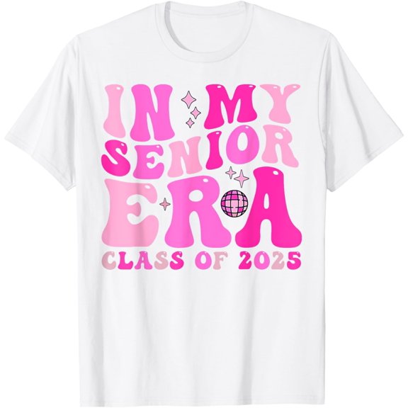 In My Senior Era Class of 2025 Groovy Senior 2025 Graduation T-Shirt