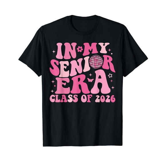 In My Senior Era Class of 2026 Groovy Senior 2026 Graduation T-Shirt