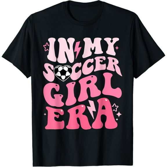 In My Soccer Girl Era Retro Groovy Soccer Girl T-Shirt