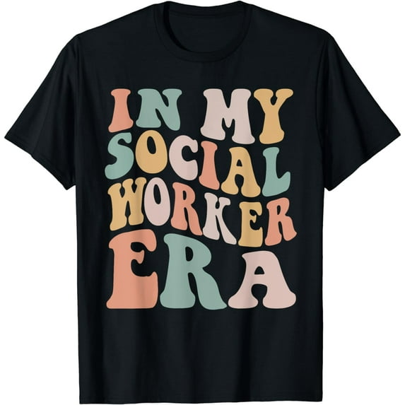 In My Social Worker Era Groovy School Social Worker T-Shirt
