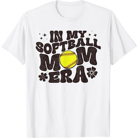 In My Softball Mom Era Softball Mama Women Retro T-Shirt