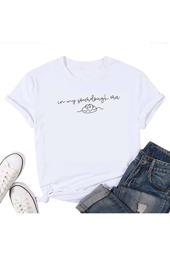 In My Sourdough Era T-Shirt for Women – Funny Baking Graphic Tee for Sourdough Bread Lovers & Taylor-Inspired Fans