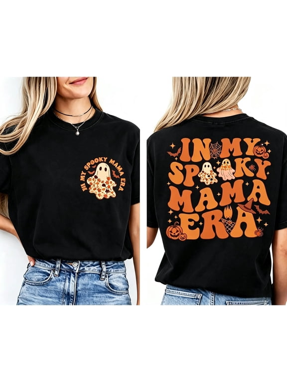 In My Spooky Mama Era T-Shirt, Mom Shirt, Horror Halloween Shirt, Mom Gift, Spooky Mom Tee