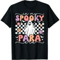 thumbnail image 1 of In My Spooky Para Era Retro Ghost Halloween Paraprofessional T-Shirt, 1 of 3