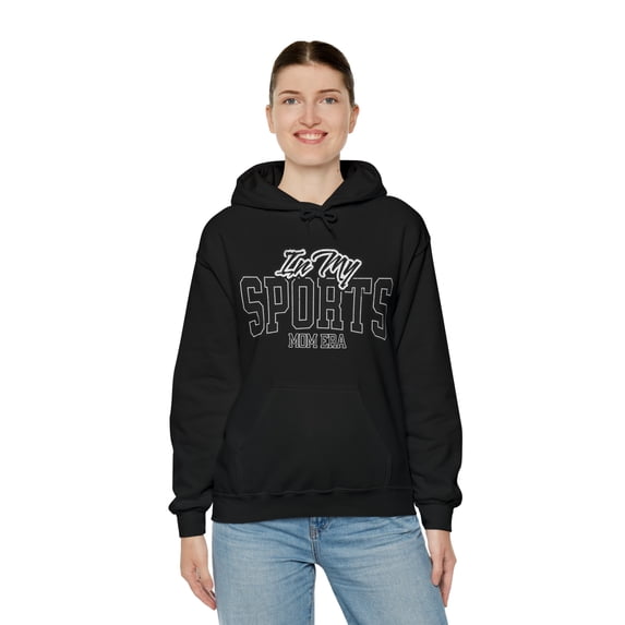 In My Sports Mom Era Hoodie, Gift For Sports Mom
