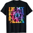 thumbnail image 1 of In My Summer Break Era Groovy Last Day Of School Tie Dye T-Shirt, 1 of 4