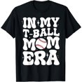 thumbnail image 1 of In My T Ball Mom Era Groovy Funny Tee Ball Mom Mother's Day T-Shirt, 1 of 3