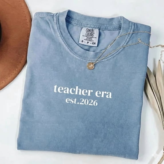 In My Teacher Era Shirt Year Edition Classroom Graphic Comfort Colors Unisex Cotton T-Shirt, Size S-3XL