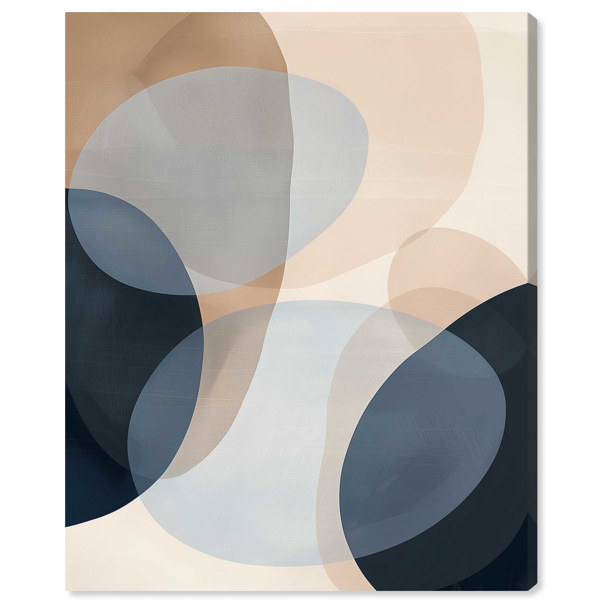 In My Thoughts Abstract Shapes Gallery Wrapped Canvas Wall Art, 30" x 36"